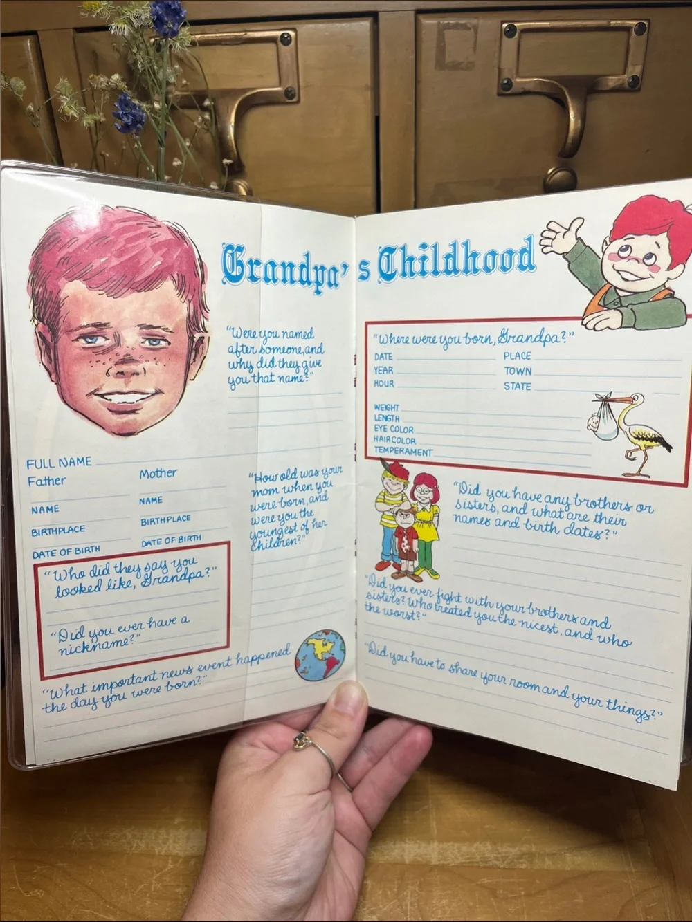 Vintage 1982 - “A Gift of Memories From Grandpa” Journal Unused